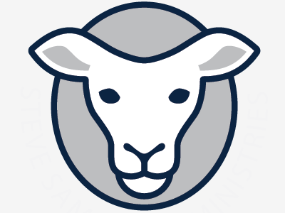 lamb-chopped face head icon illustration lamb logo sheep vector