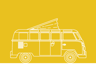 Journey vw van camper wagon illustration vector vehicle automobile auto