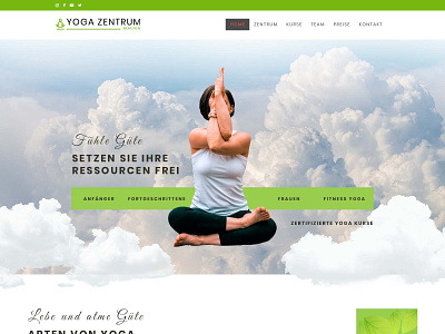 Yoga Center design ui ux webdesign