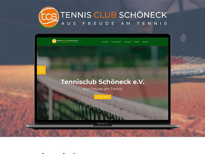 Tennisclub Schöneck design ui ux web webdesign wordpress