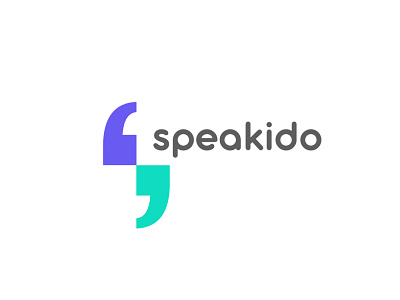 speakido branding language school logo s logo mark