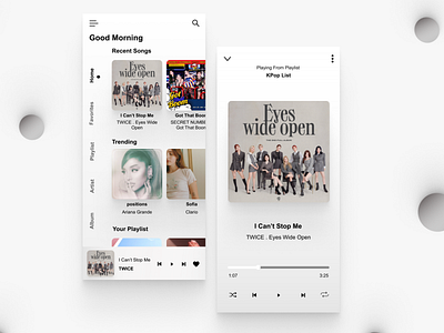 Music Player Page (Mobile App)