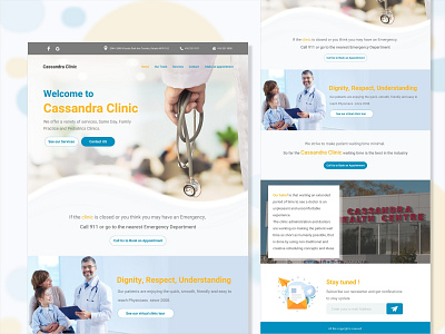 Medical site design icon illustration ui ux web webdesign website website concept website design