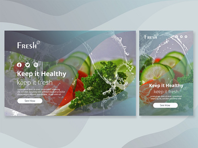 Fresh foods adobexd app design logo ui uiconcept uidesign ux ux design web webdesign website concept website design