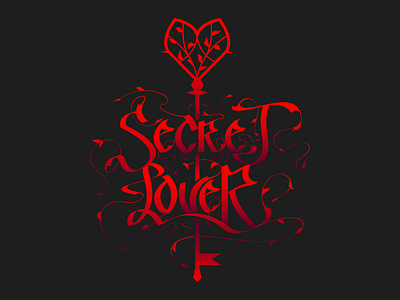 Secret Lover band logo branding calligraphy font fontdesign logo logo design logotype typography