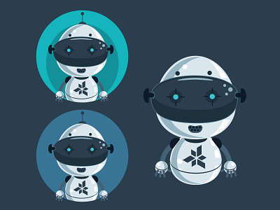 Roboto Character design illustration