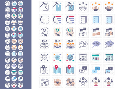 E-learning icons design icon illustration