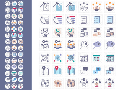 E-learning  icons
