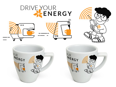 Office cup design design illustration