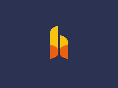 b + h b brand branding design graphic h icon illustration logo simple stylish