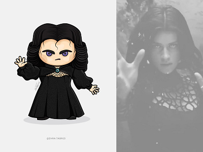 Yennefer Character Design art artist character character design characterdesign comic cute art design illustration logo vector vectorart witcher