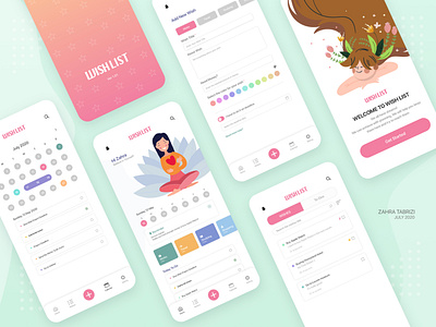 Wishlist App app app design appdesign application application design art design designwich ui ui ux ui desgin ui designs ui ux ux wish list wish list app wishlist