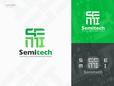 Semiconductor Logo art branding design graphic design logo semiconductor