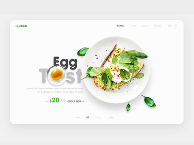 Food Web Design prototype web designer webdesign