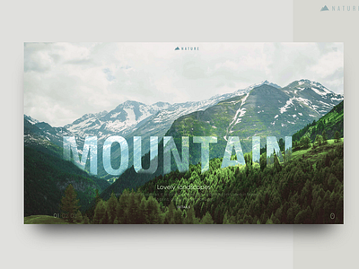 Nature, Mountain web design