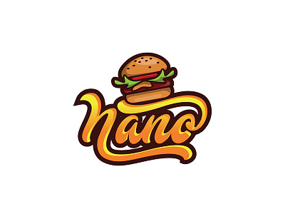 Nano branding design flat icon illustration illustrator logo typography vector