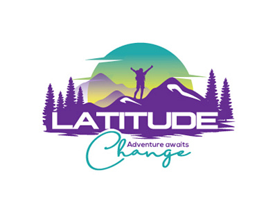 Latitude Adventure Awaits Change branding design flat illustration illustrator logo vector