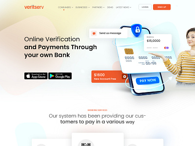 Payment gateway processer webportal branding design landingpage photoshop ui web web design