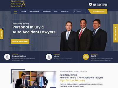 Brassfield Kruger Lawyer Website Design