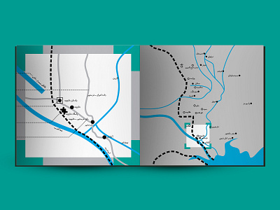 طراحی کتاب | راهیان book design graphic design layout map print