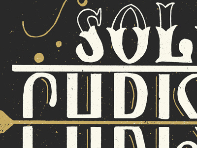 Solo Cristo bible design halftone hand lettering script