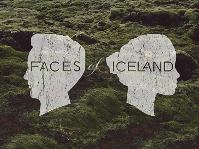 Faces of Iceland face iceland lettering script