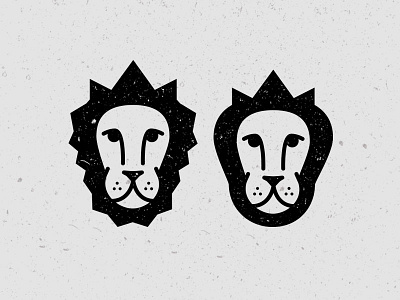 Lion icon lion logo simple texture