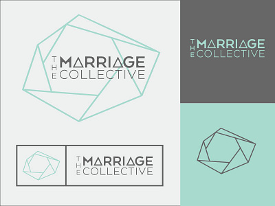 Marriage Collective aperture brand branding icon logo mark marriage typography