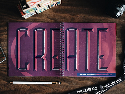 Circles Conference Booklet Design conference design lettering design texture