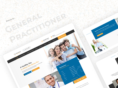 General Physicians Website design docotrs graphics design healthcare patient photoshop provider uidesign ux design website design