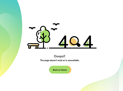 404 - page not found ui Design 404 404 error page error error page illustration uidesign
