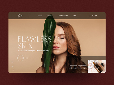 Cosmetic Website Header