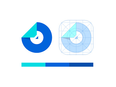 Logo Design for an E-Learning App app brand identity branding elearning icon illustration learning app logo online learning pixel perfect symbol typography vector wordmark