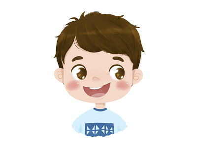 Cute Boy avatar character character design character illustration cute cute character digital drawing happy illustration smile