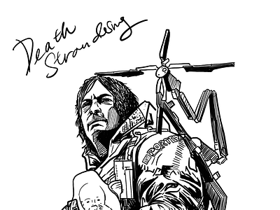 Death Stranding death stranding illustration normanreedus procreate sketch