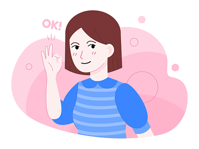 It's okay illustration adobe ai design drawing illustration illustrator ok vector