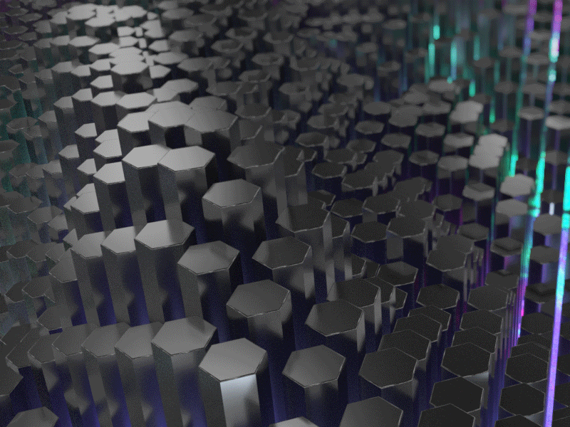 Hexagon shader effector 3d animation gif hexagon motion