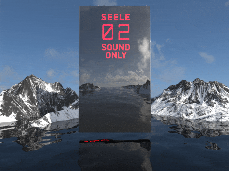 mountains, lakes and tablets 3d animation c4d gif motion oc