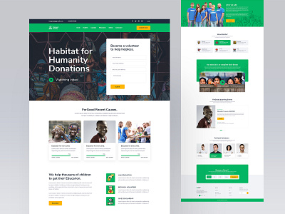 ForGood Charity Homepage Design 2020 2020 trend charity event charity website clean dailyui interface landing page webdesign