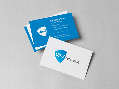 Un-3 Consulting - Brand Identity brand identity branding stationery design visiting card design visual identity