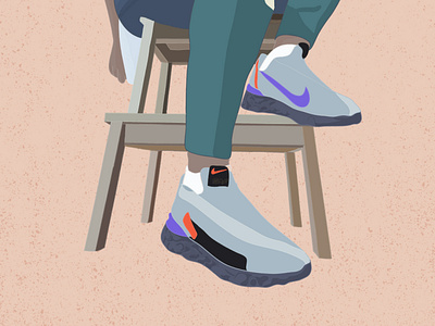 react design illustration sneakers