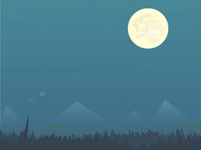 moon over there design illustration vector