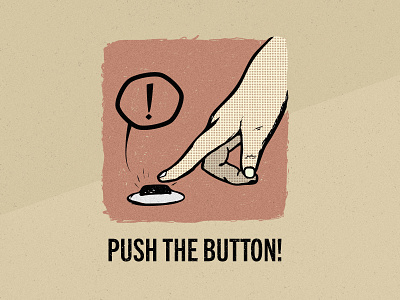 push the button design illustration photoshop