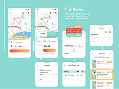 Ride booking process - pet usher