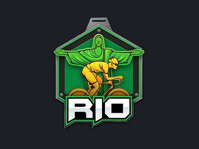 badge design for Rio 2016 badge，icon，rio，cycling，speedx