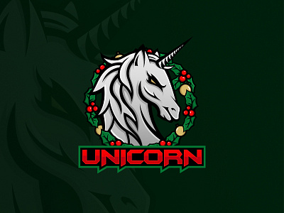 Unicorn Badge For Christmas