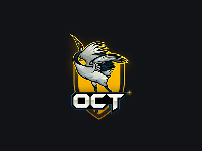 Crane Badge for OCT. animal badge bird crane oct. speedx sport