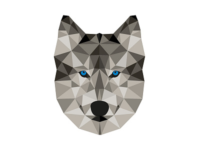 Triangle wolf animal illustration mumka triangle triangle wolf vector wolf