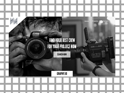 Photography & Videography Crew Recruitment app black branding dark dashboad heroheader hire photography ui uidesign uiux ux uxdesign videography web webapp website white