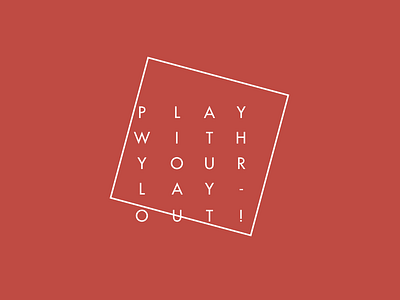 Just play flat layout plat solid background